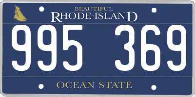 RI license plate 995369