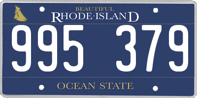 RI license plate 995379