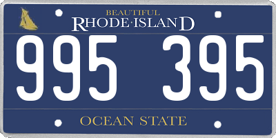 RI license plate 995395