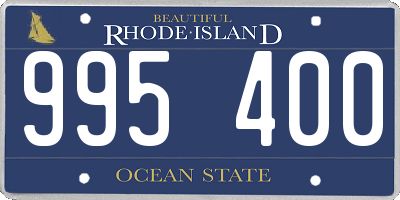 RI license plate 995400