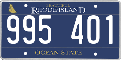RI license plate 995401