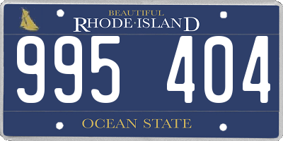 RI license plate 995404