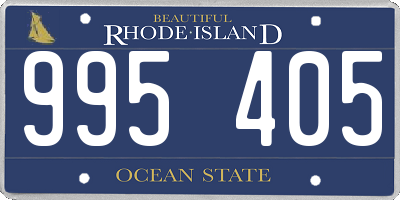 RI license plate 995405