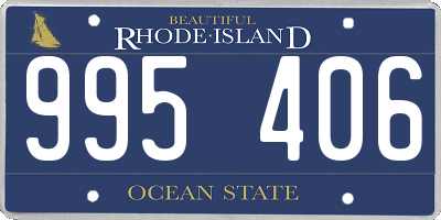 RI license plate 995406