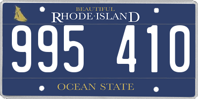 RI license plate 995410