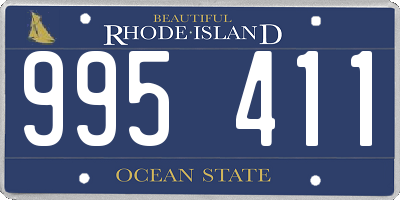 RI license plate 995411