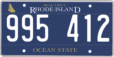 RI license plate 995412