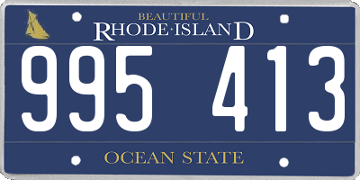 RI license plate 995413