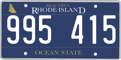 RI license plate 995415