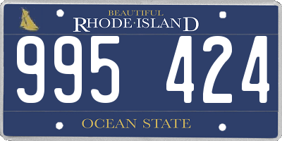 RI license plate 995424