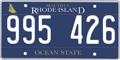 RI license plate 995426