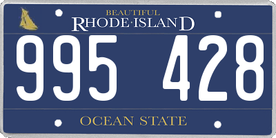 RI license plate 995428