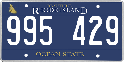 RI license plate 995429