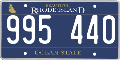 RI license plate 995440