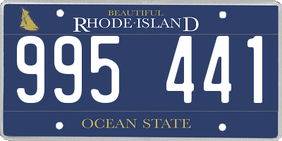 RI license plate 995441