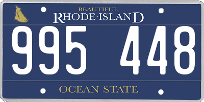 RI license plate 995448