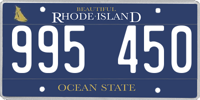 RI license plate 995450