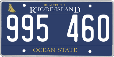 RI license plate 995460