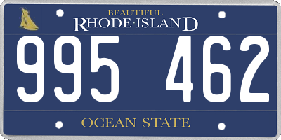 RI license plate 995462