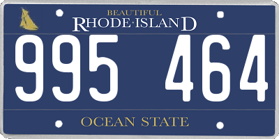 RI license plate 995464