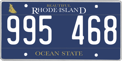 RI license plate 995468