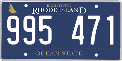 RI license plate 995471