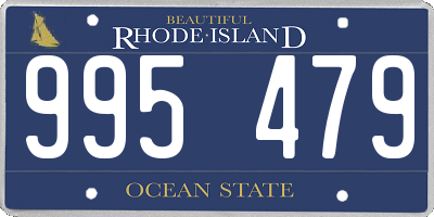 RI license plate 995479