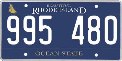 RI license plate 995480