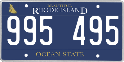RI license plate 995495