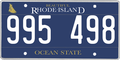 RI license plate 995498