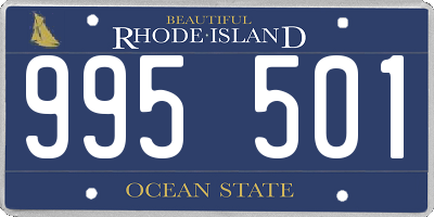 RI license plate 995501