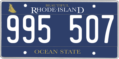 RI license plate 995507