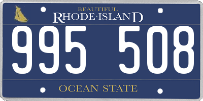 RI license plate 995508