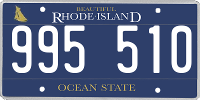 RI license plate 995510