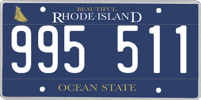 RI license plate 995511