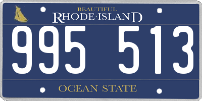 RI license plate 995513