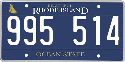 RI license plate 995514