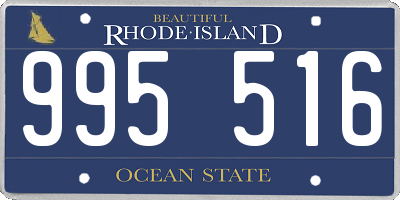 RI license plate 995516