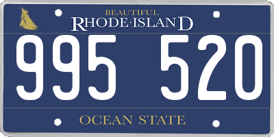 RI license plate 995520