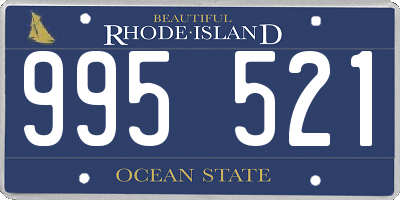 RI license plate 995521