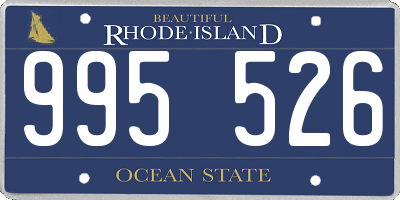 RI license plate 995526