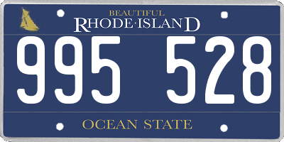 RI license plate 995528