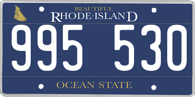 RI license plate 995530