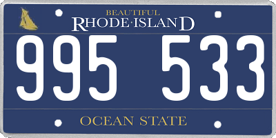 RI license plate 995533