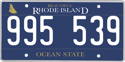 RI license plate 995539