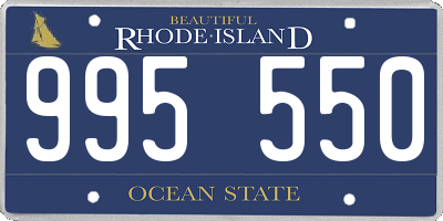 RI license plate 995550