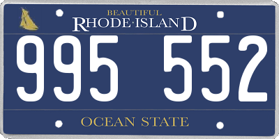 RI license plate 995552