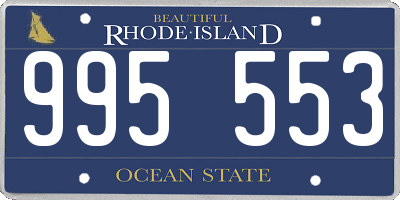 RI license plate 995553