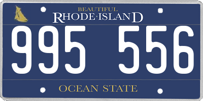 RI license plate 995556