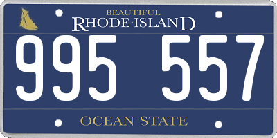 RI license plate 995557